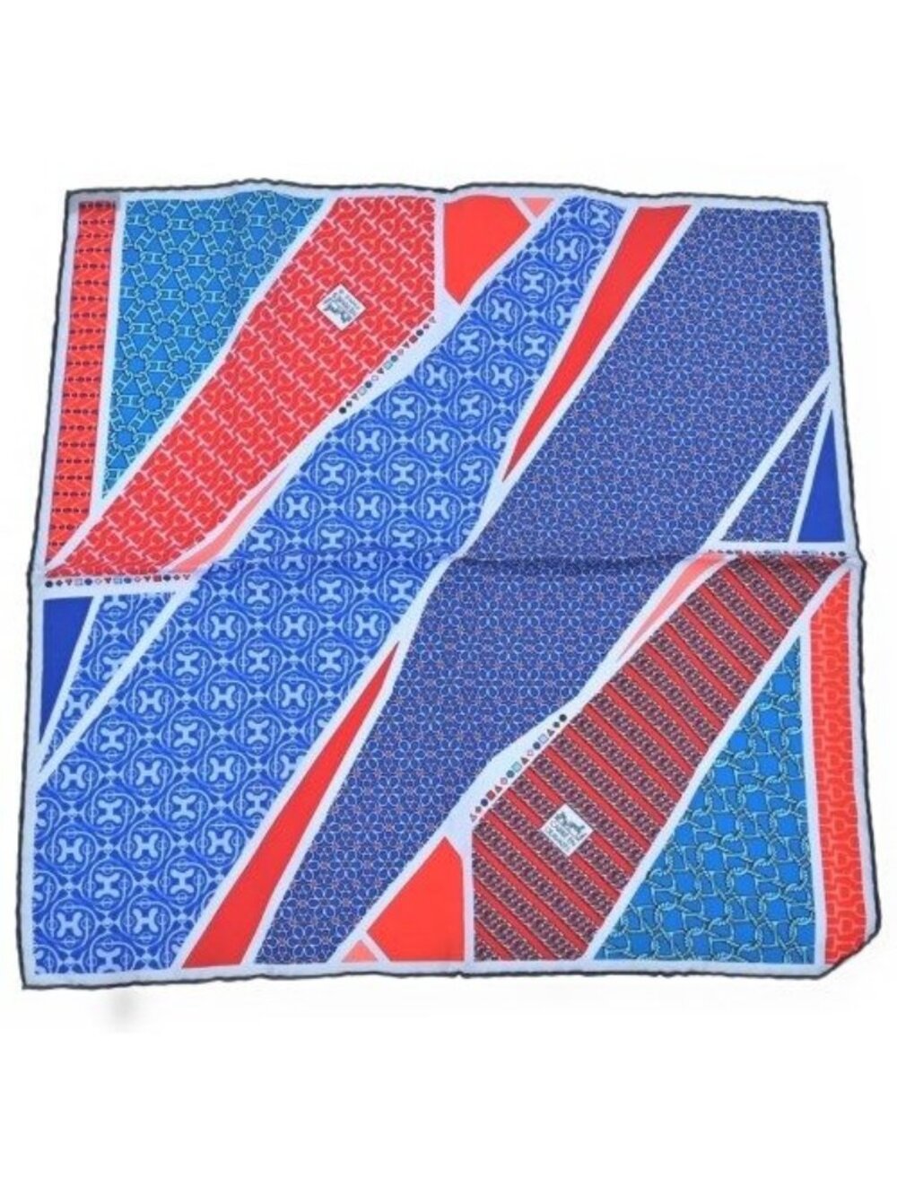 Hermes Bandana Scarf Blue